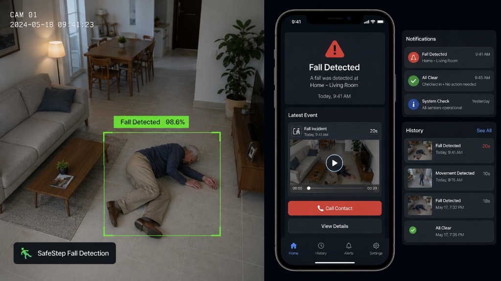 SafeStep — Yapay Zekâ & Derin Öğrenme Tabanlı Düşme Tespiti